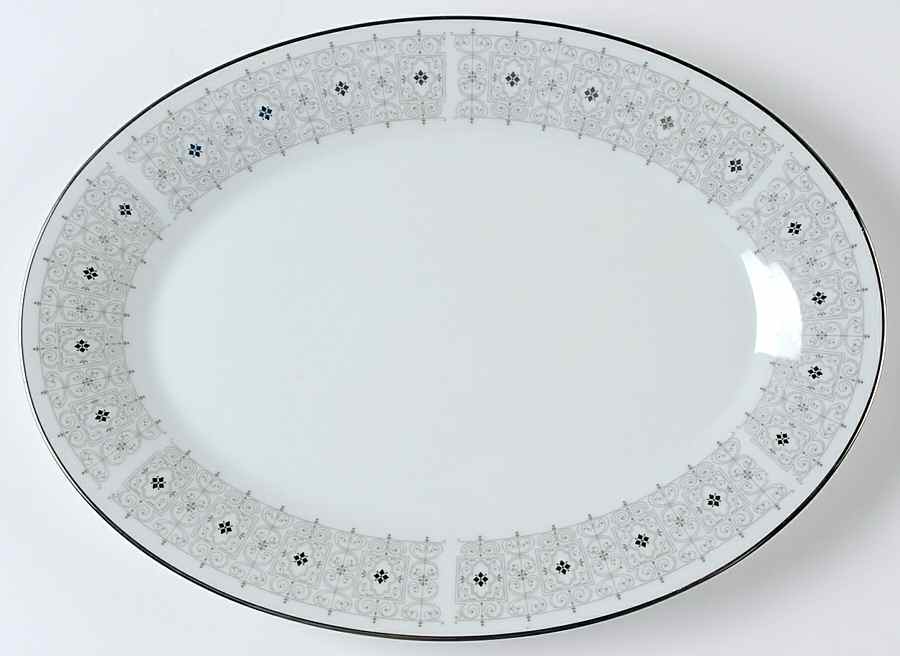 Basilica 14" Oval Serving Platter by Noritake-1