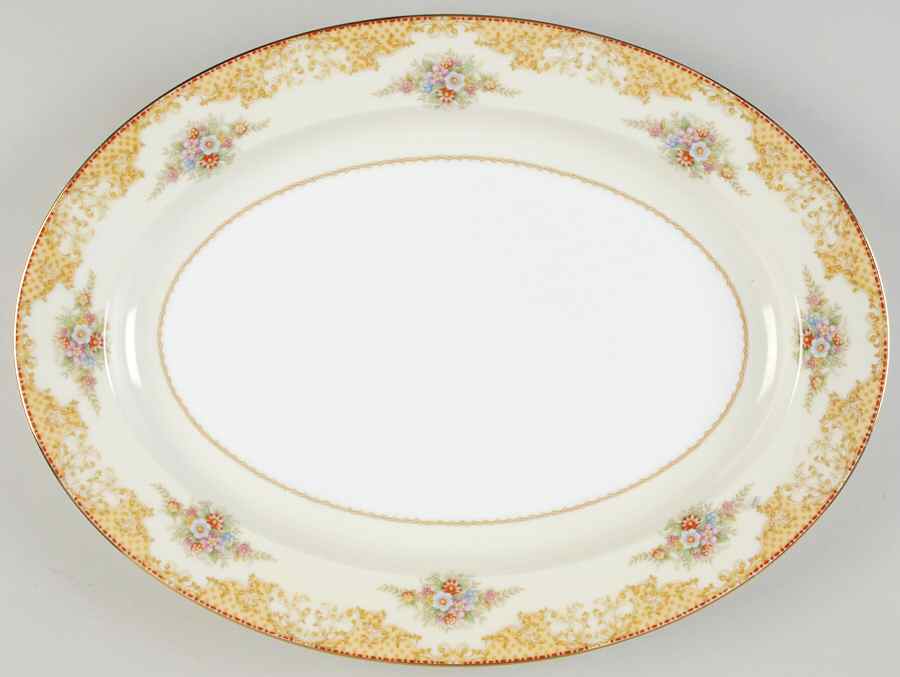 Batista 16" Oval Serving Platter by Noritake-1