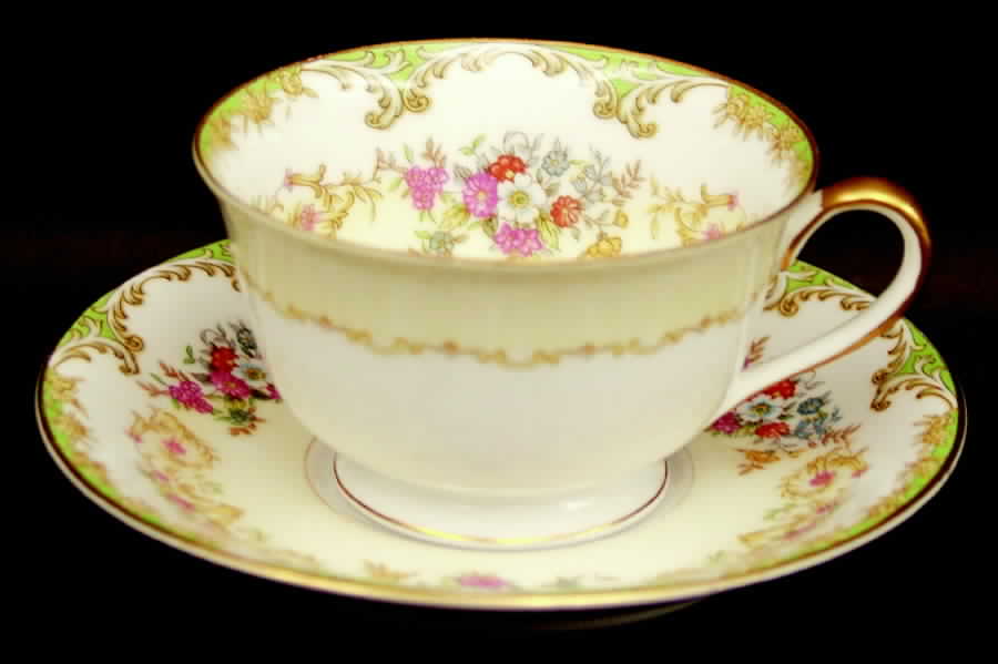 Bayard Footed Cup & Saucer Set by Noritake-1