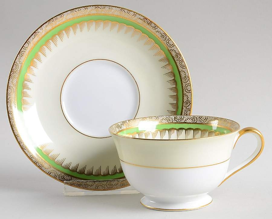 Beatrice Footed Cup & Saucer Set by Noritake-1