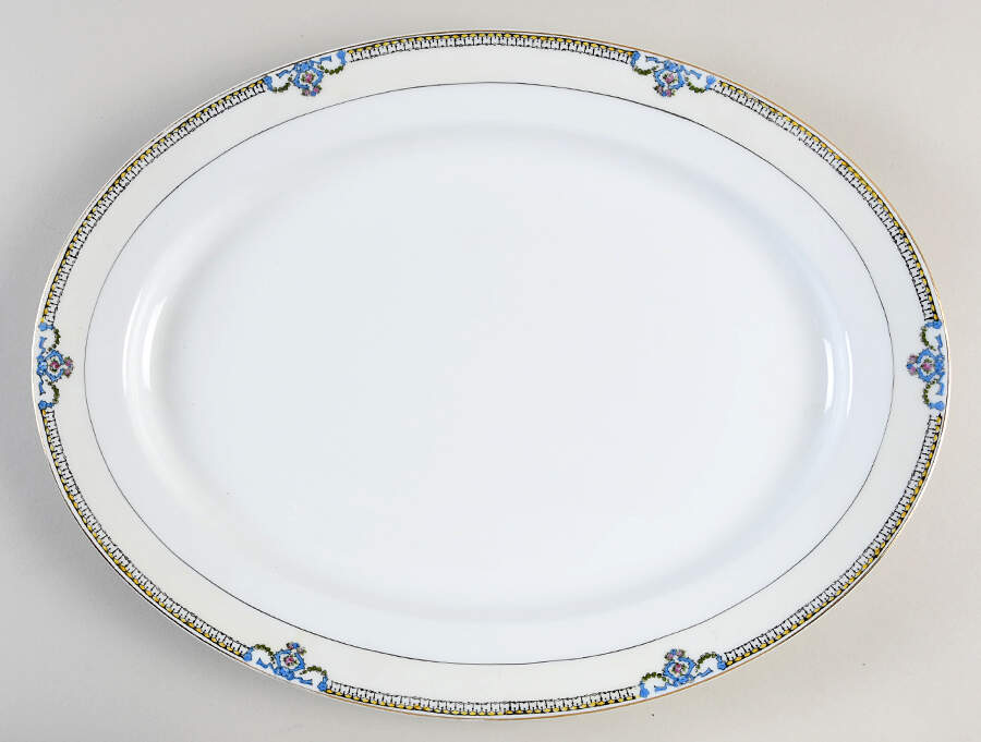 Beaumont 16" Oval Serving Platter by Noritake-1