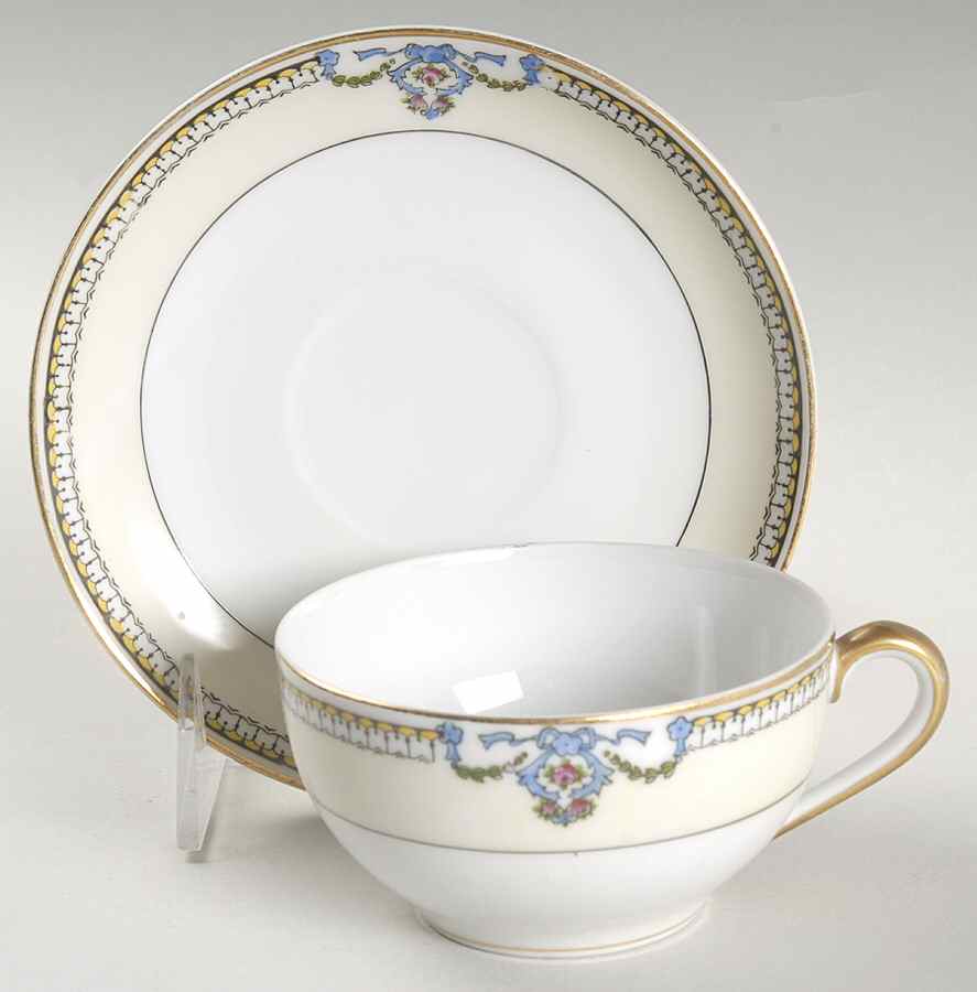 Beaumont Flat Cup & Saucer Set by Noritake-1