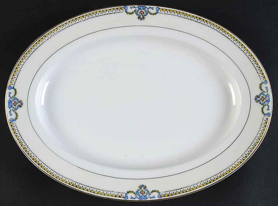 Beaumont 11" Oval Serving Platter by Noritake-1