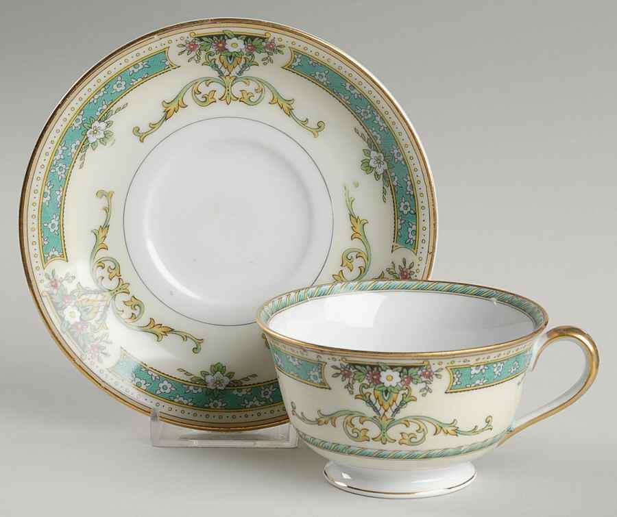 Beauvais Footed Cup & Saucer Set by Noritake-1