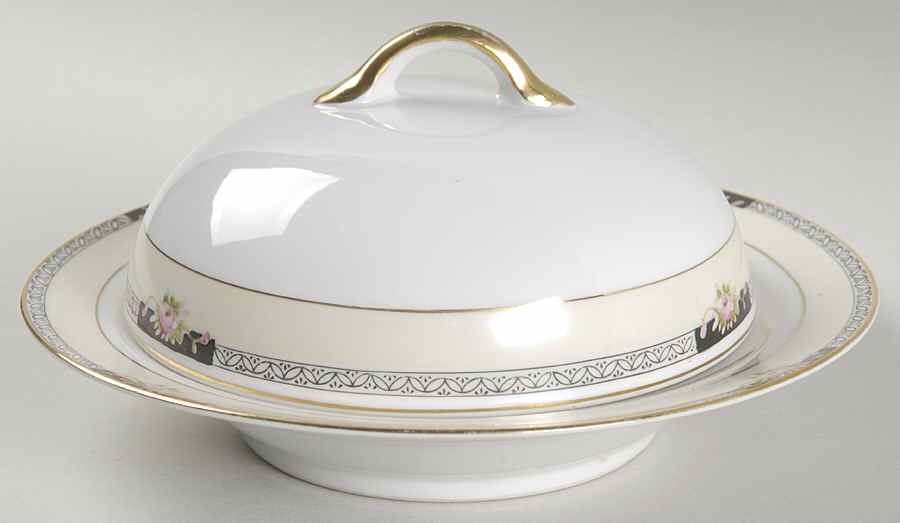 Beechmont Round Covered Butter by Noritake-1