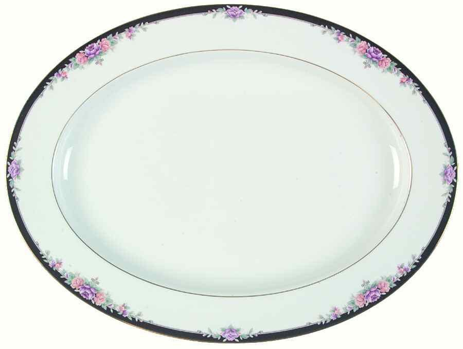 Belle Empress 16" Oval Serving Platter by Noritake-1