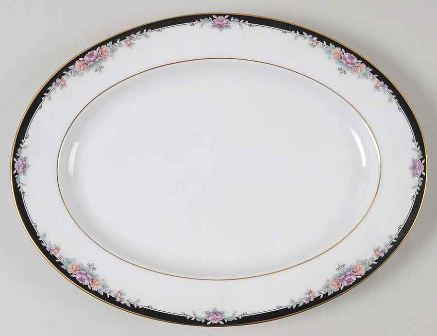 Belle Empress 11" Oval Serving Platter by Noritake-1
