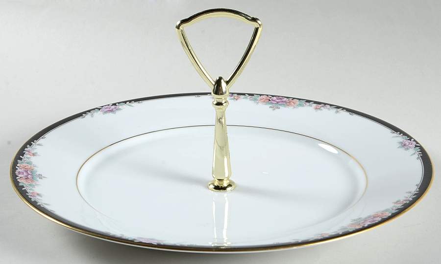Belle Empress Round Serving Plate with Handle (DP) by Noritake-1