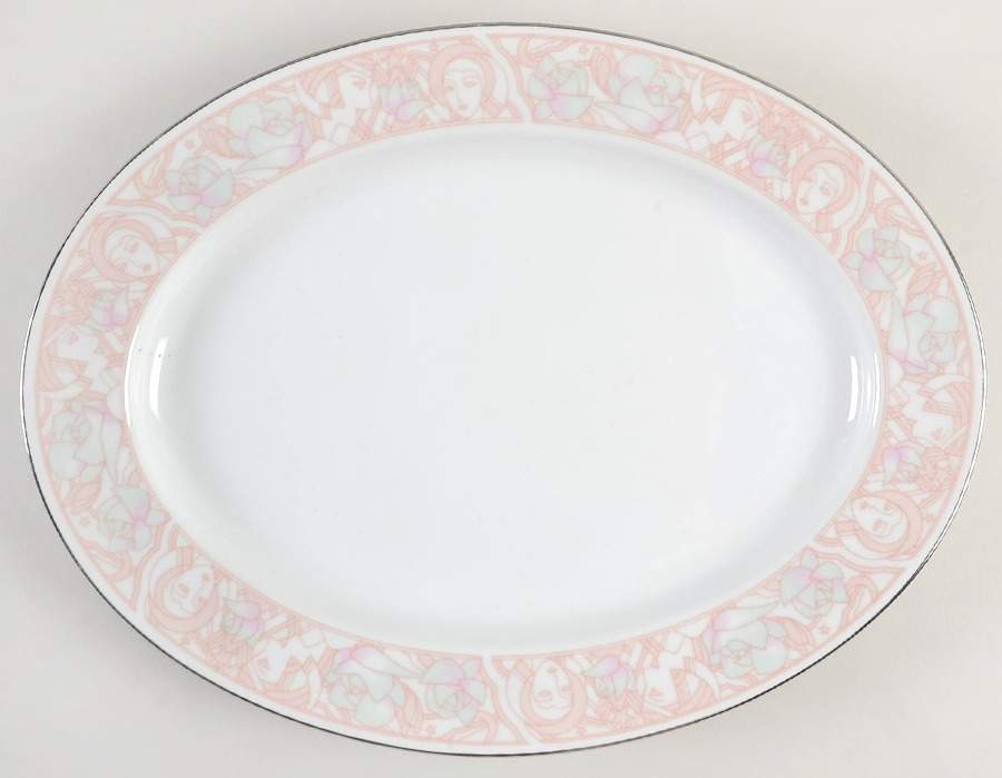 Belle Femmes 13" Oval Serving Platter by Noritake-1