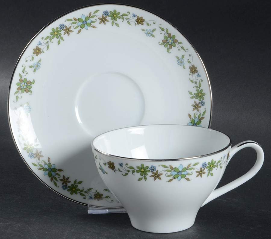 Beguine Flat Cup & Saucer Set by Noritake-1