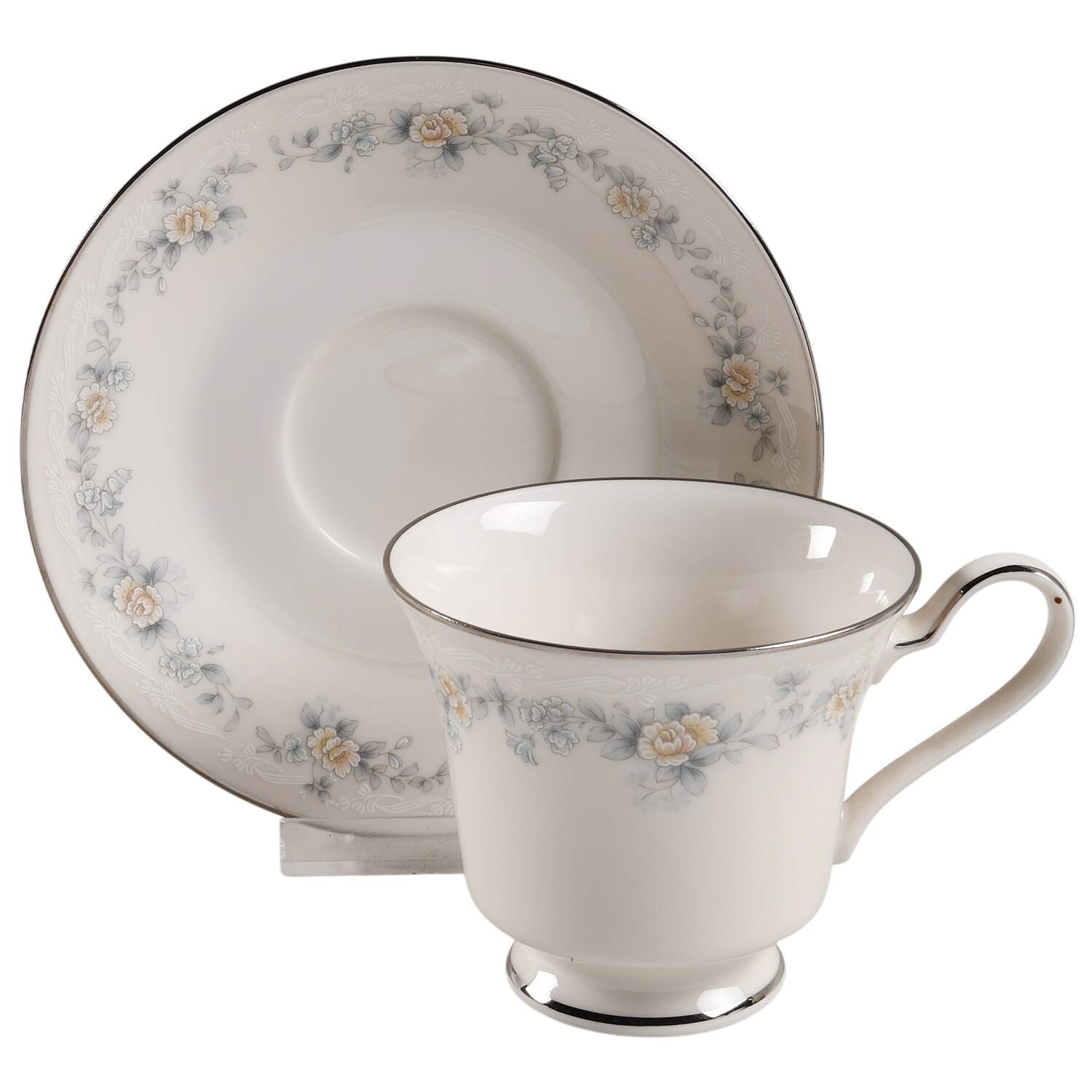Behold Footed Cup & Saucer Set by Noritake-1