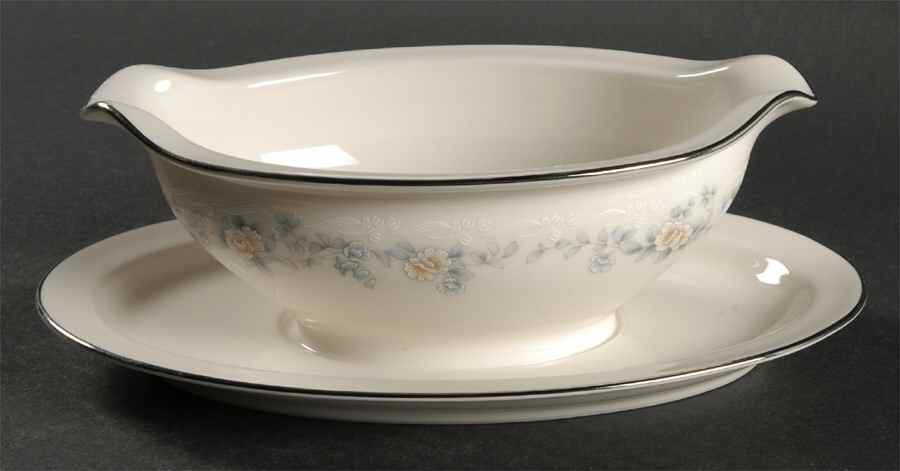 Behold Gravy Boat with Attached Underplate by Noritake-1