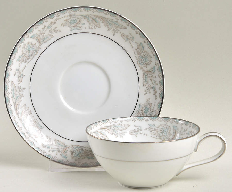 Belmont Flat Cup & Saucer Set by Noritake-1