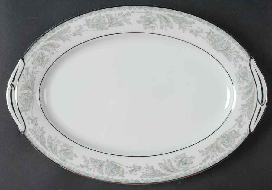 Belmont 12" Oval Serving Platter by Noritake-1