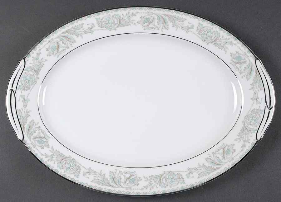 Belmont 13" Oval Serving Platter by Noritake-1