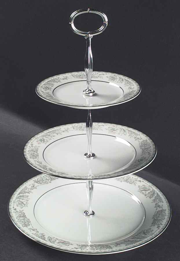 Belmont 13 7/8"-14 1/4" 3-Tiered Serving Tray(DP,SP,BB) HC by Noritake-1