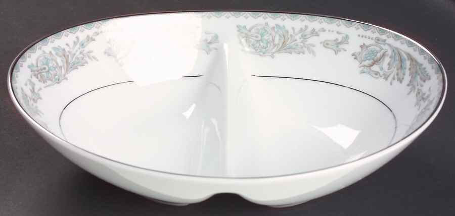 Belmont 10" Oval Divided Vegetable Bowl by Noritake-1