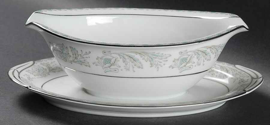Belmont Gravy Boat with Attached Underplate by Noritake-1