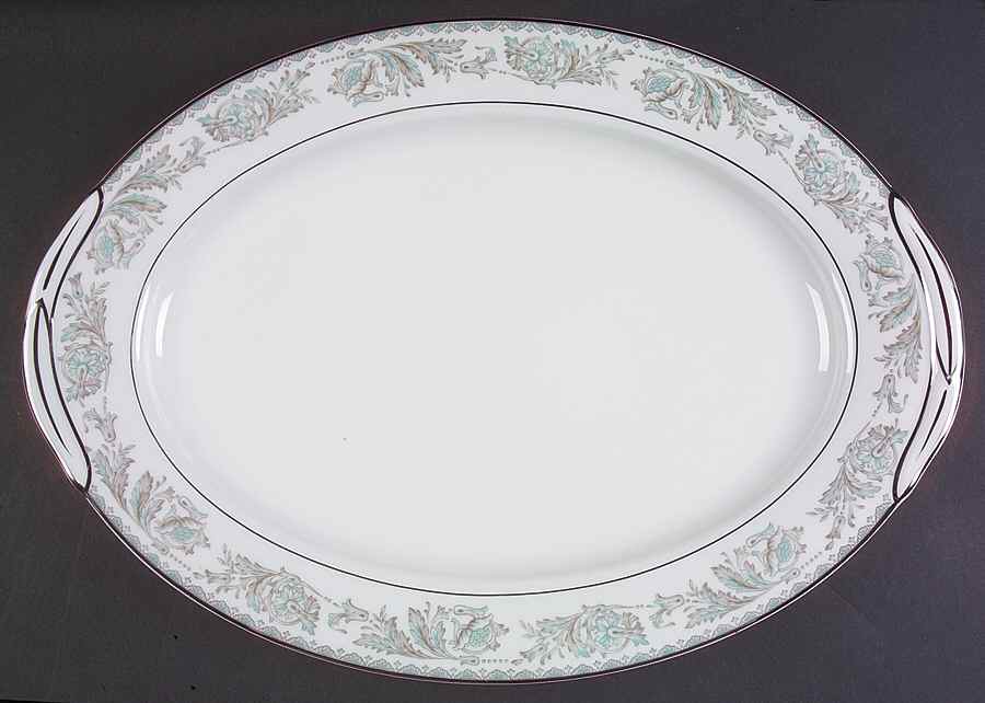 Belmont 16" Oval Serving Platter by Noritake-1