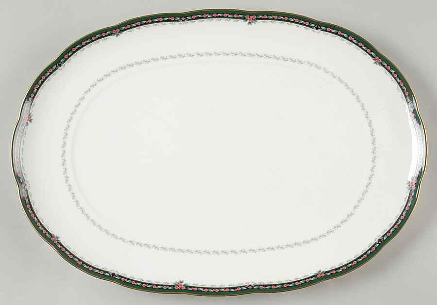 Belcourt 14" Oval Serving Platter by Noritake-1