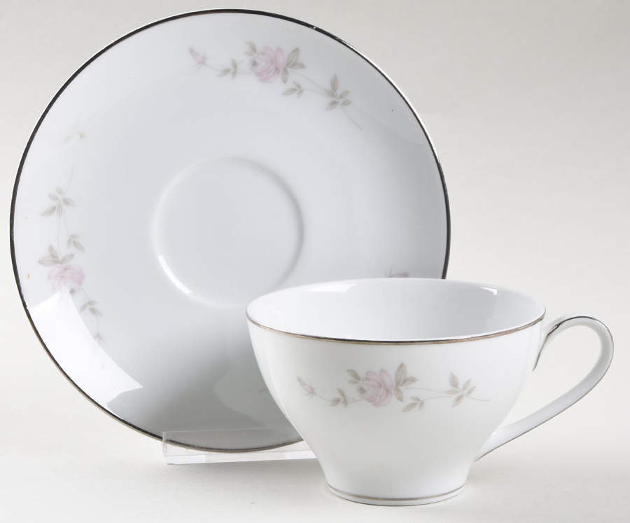 Bellemead Flat Cup & Saucer Set by Noritake-1