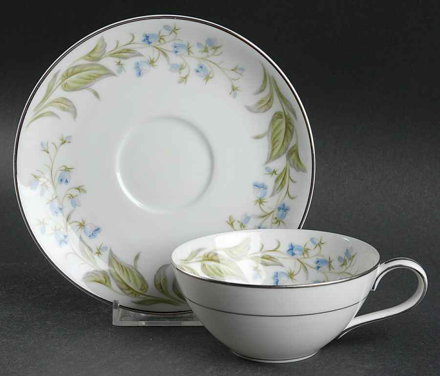 Bellaire Flat Cup & Saucer Set by Noritake-1