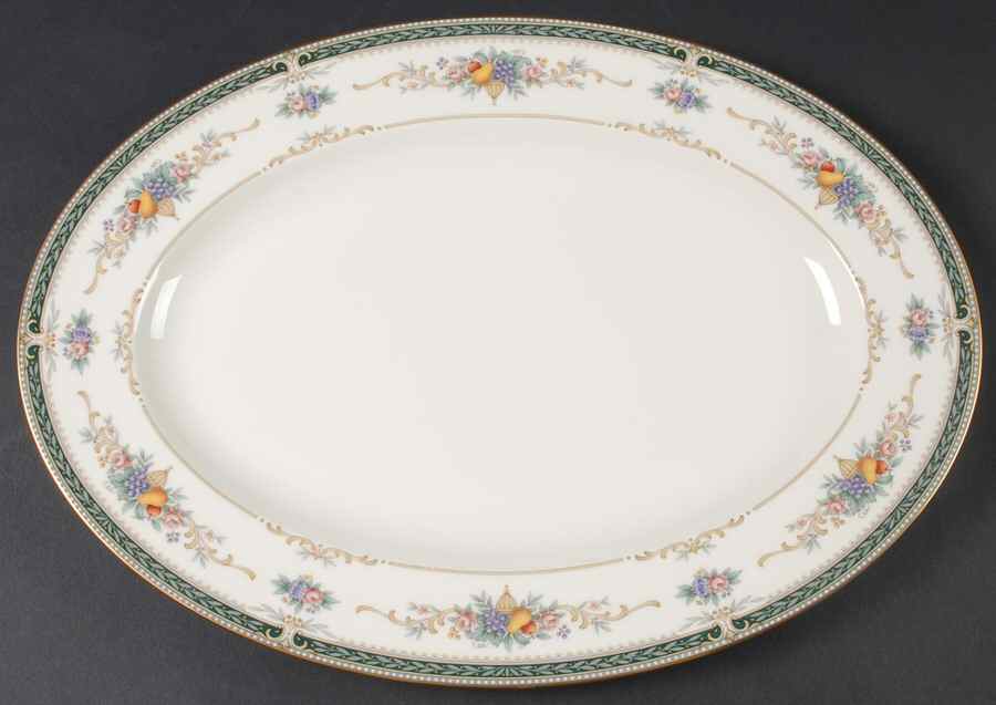 Bellcrest 14" Oval Serving Platter by Noritake-1