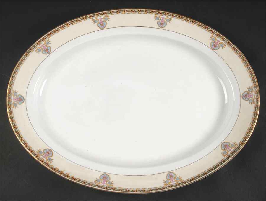 Belleclaire 16" Oval Serving Platter by Noritake-1