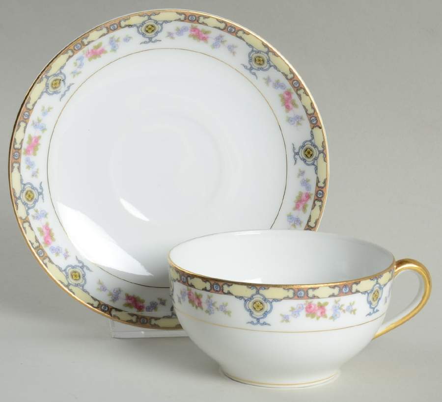 Bellefonte Flat Cup & Saucer Set by Noritake-1