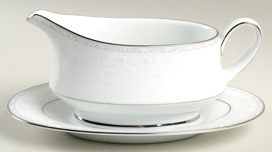 Bellville Gravy Boat & Underplate by Noritake-1
