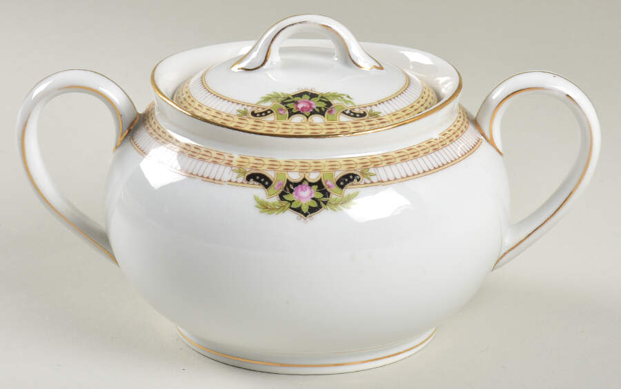 Belmont (Circa 1912) Sugar Bowl & Lid by Noritake-1