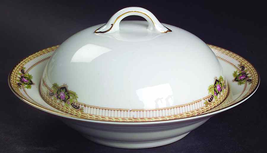 Belmont (Circa 1912) Round Covered Butter by Noritake-1