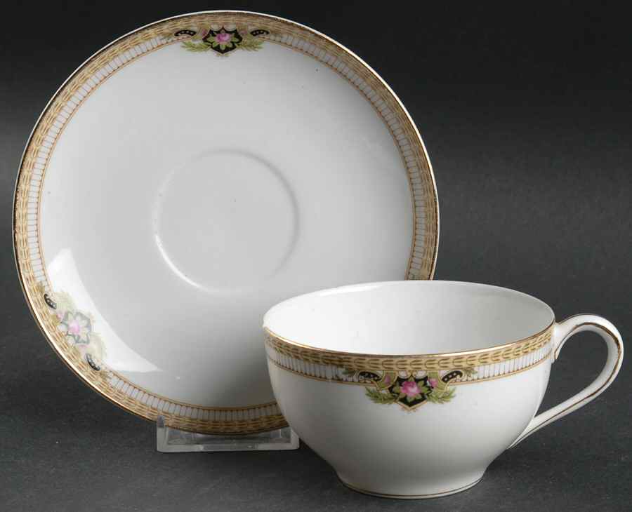 Belmont (Circa 1912) Oversized Cup & Saucer Set by Noritake-1