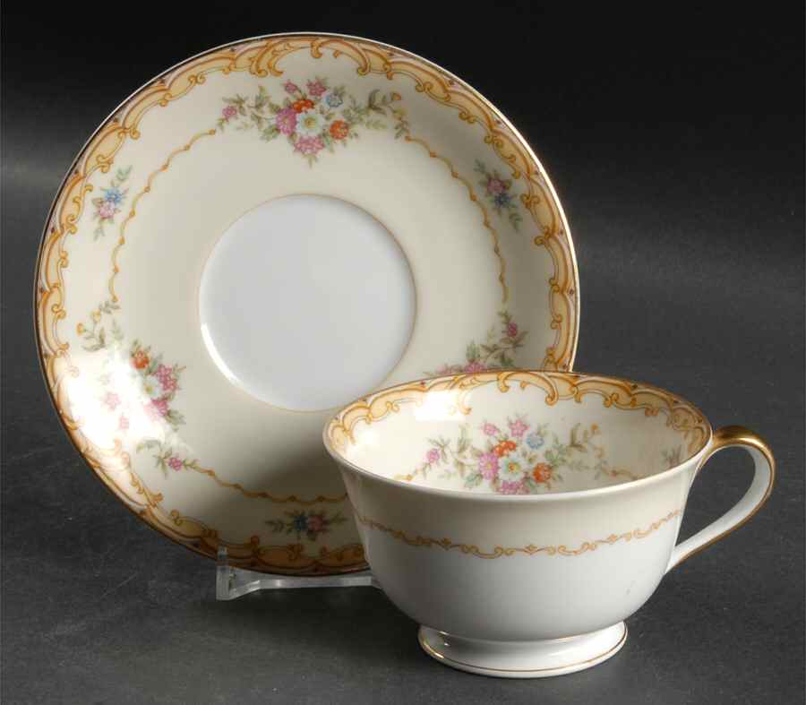 Belvoir Footed Cup & Saucer Set by Noritake-1