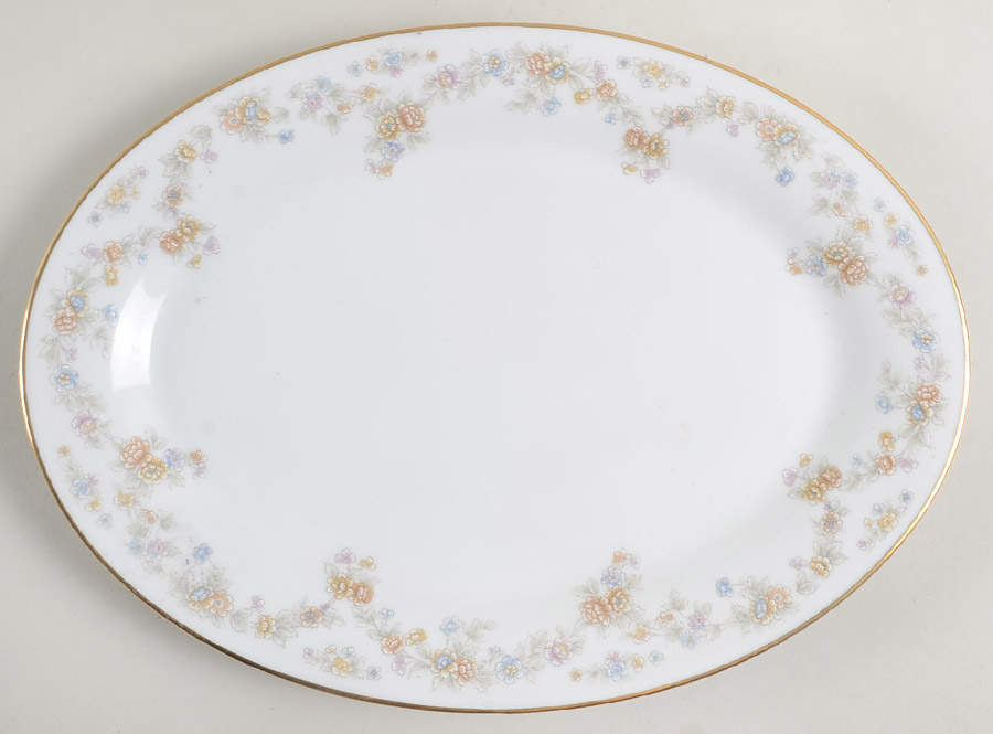 Benita 12" Oval Serving Platter by Noritake-1
