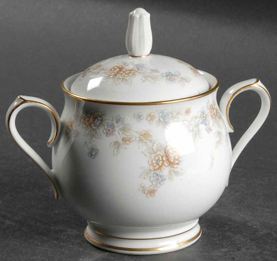 Benita Sugar Bowl & Lid by Noritake-1