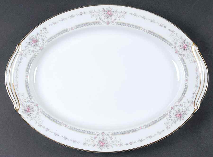 Benton 13" Oval Serving Platter by Noritake-1