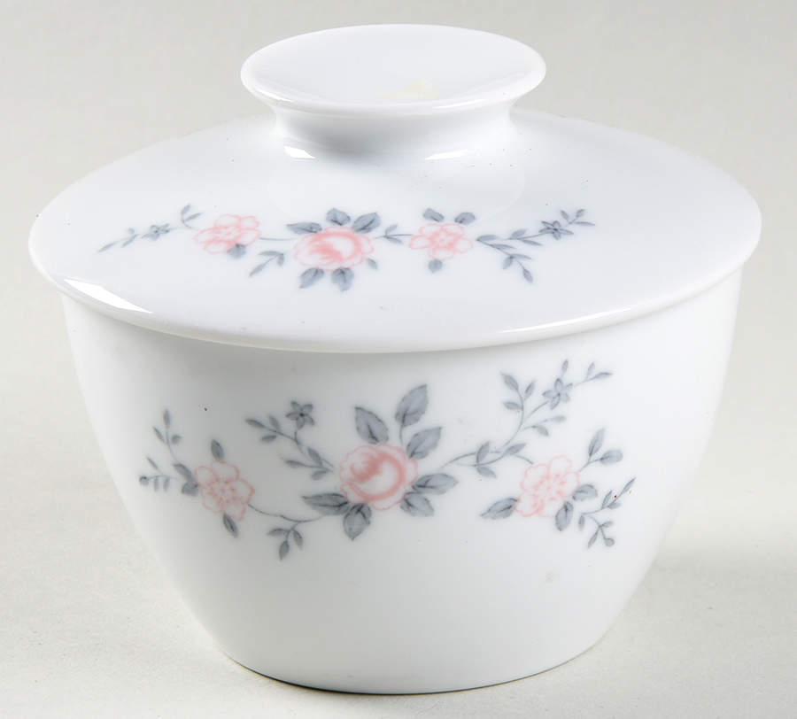 Belle Rose Sugar Bowl & Lid by Noritake-1