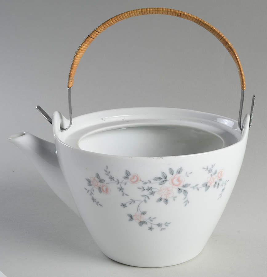 Belle Rose Teapot No Removable Top Handle & No Lid by Noritake-1