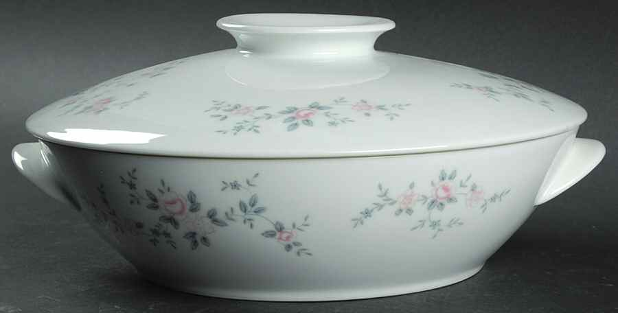 Belle Rose Round Covered Vegetable by Noritake-1