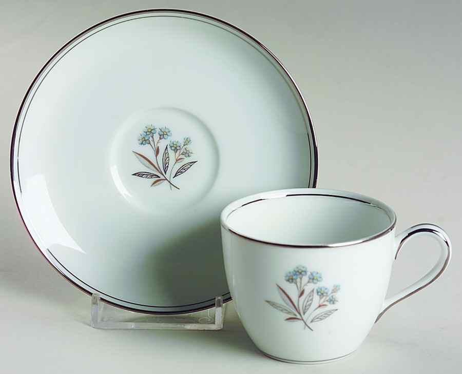 Bessie Flat Demitasse Cup & Saucer Set by Noritake-1