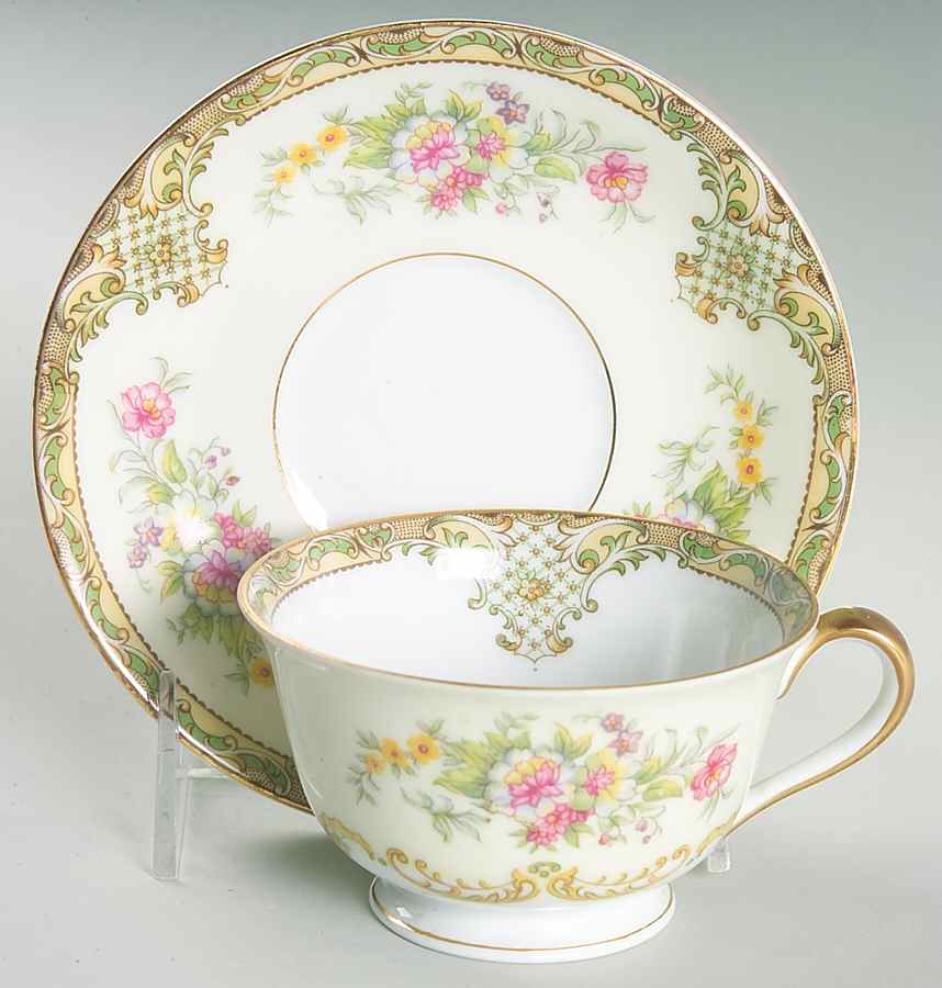 Bessboro Footed Cup & Saucer Set by Noritake-1