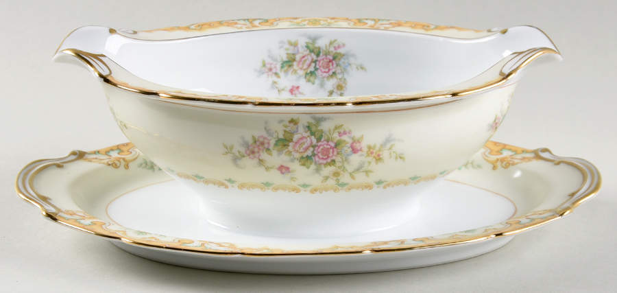 Bevan Gravy Boat with Attached Underplate by Noritake-1