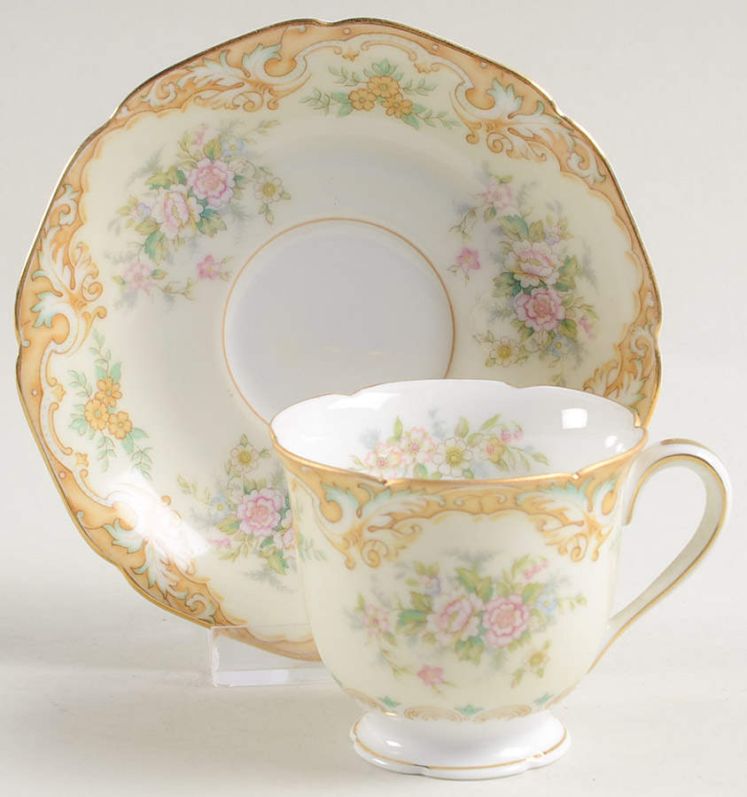 Bevan Footed Demitasse Cup & Saucer Set by Noritake-1