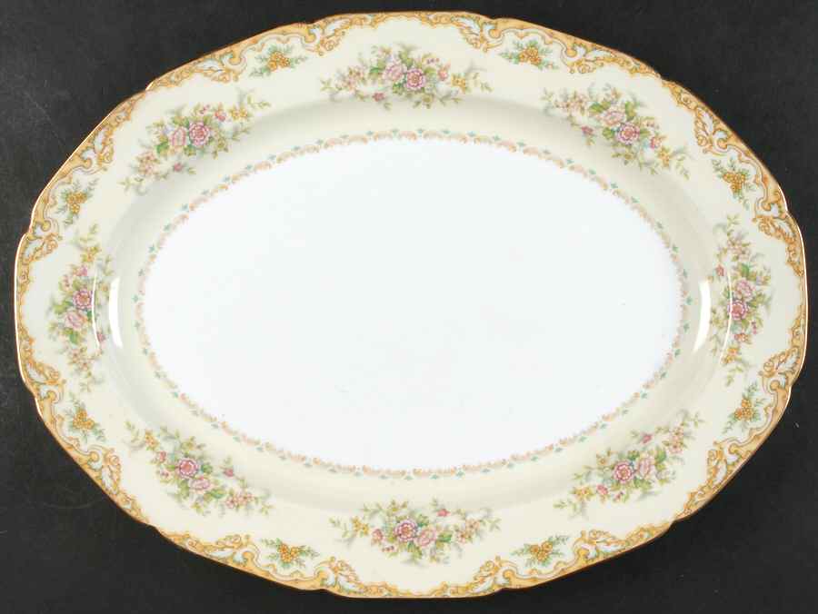 Bevan 16" Oval Serving Platter by Noritake-1