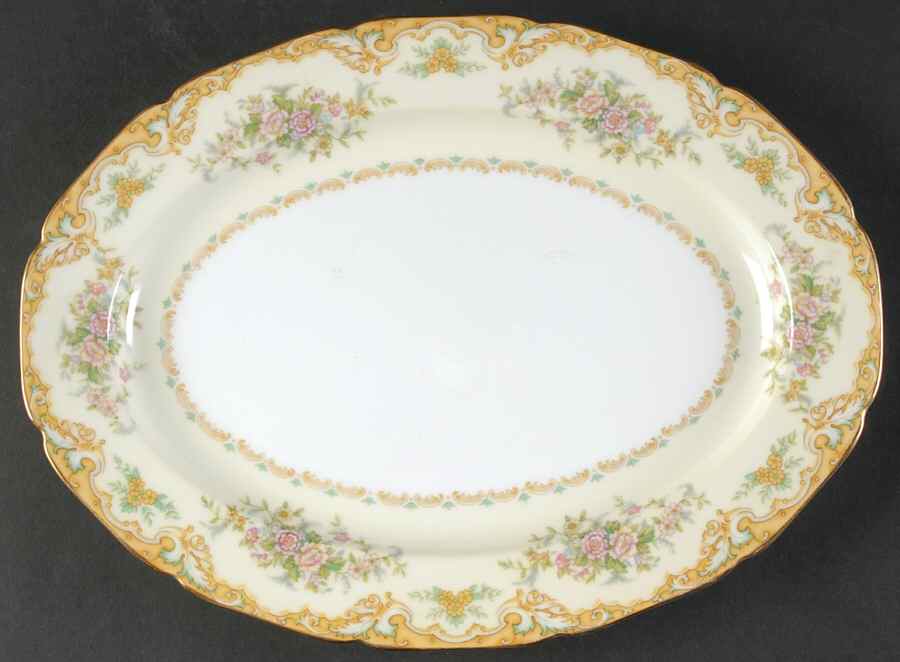Bevan 11" Oval Serving Platter by Noritake-1