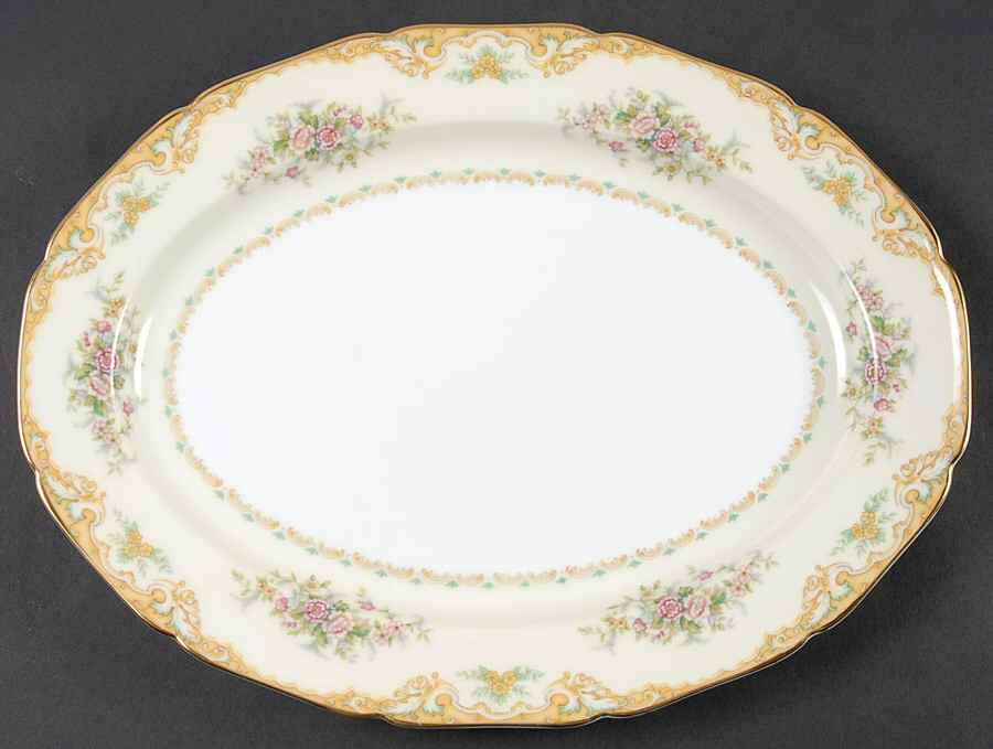 Bevan 13" Oval Serving Platter by Noritake-1