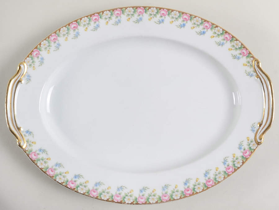 Beverly 11" Oval Serving Platter by Noritake-1