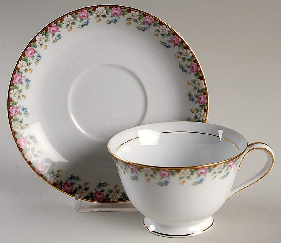 Beverly Footed Cup & Saucer Set by Noritake-1