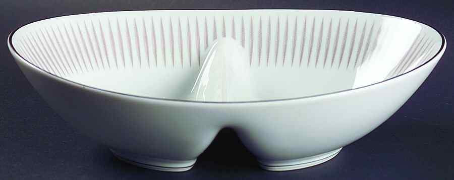 Biarritz 10" Oval Divided Vegetable Bowl by Noritake-1